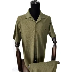 Мужской спортивный костюм с шортами Casual, хаки, Турция