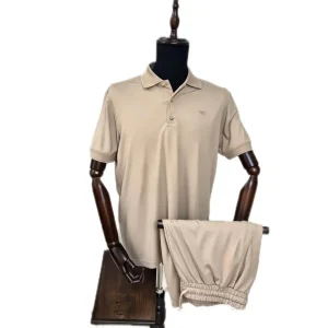 Мужской спортивный костюм с шортами Casual, бежевый, Турция